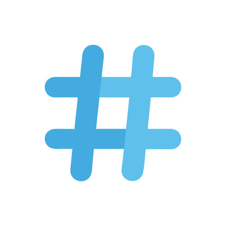 Hashtag Icon Vector for User Interface Websites and Mobile Applications