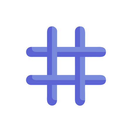 Hashtag Icon Vector for User Interface Websites and Mobile Applications