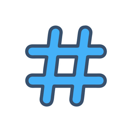 Hashtag Icon Vector for User Interface Websites and Mobile Applications
