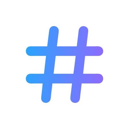 Hashtag Icon Vector for User Interface Websites and Mobile Applications