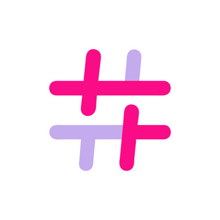 Hashtag Icon Vector for User Interface Websites and Mobile Applications