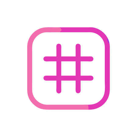 Hashtag Icon Vector for User Interface Websites and Mobile Applications