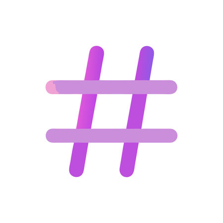 Hashtag Icon Vector for User Interface Websites and Mobile Applications