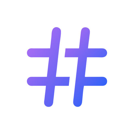 Hashtag Icon Vector for User Interface Websites and Mobile Applications