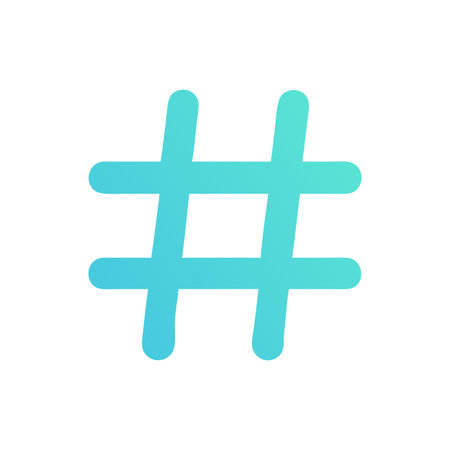 Hashtag Icon Vector for User Interface Websites and Mobile Applications