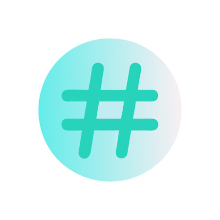 Hashtag Icon Vector for User Interface Websites and Mobile Applications