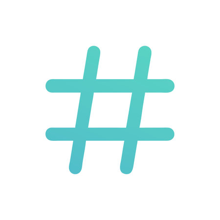Hashtag Icon Vector for User Interface Websites and Mobile Applications
