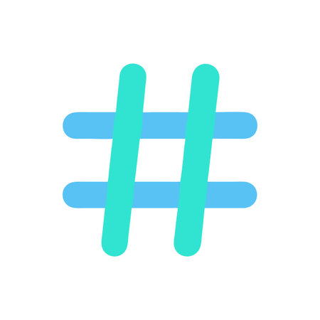 Hashtag Icon Vector for User Interface Websites and Mobile Applications