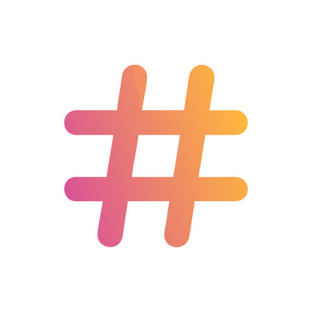 Hashtag Icon Vector for User Interface Websites and Mobile Applications