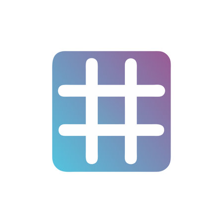 Hashtag Icon Vector for User Interface Websites and Mobile Applications