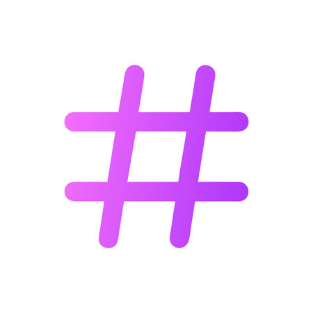 Hashtag Icon Vector for User Interface Websites and Mobile Applications