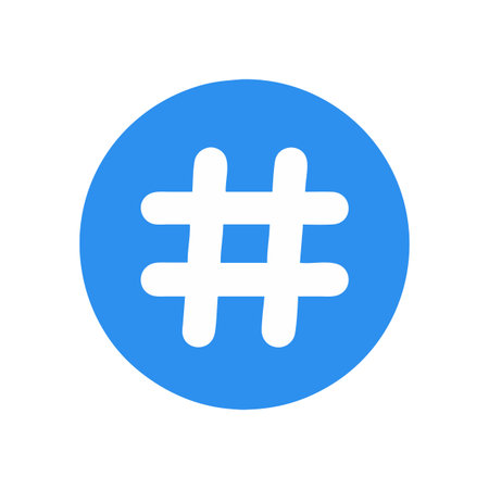 Hashtag Icon Vector for User Interface Websites and Mobile Applications