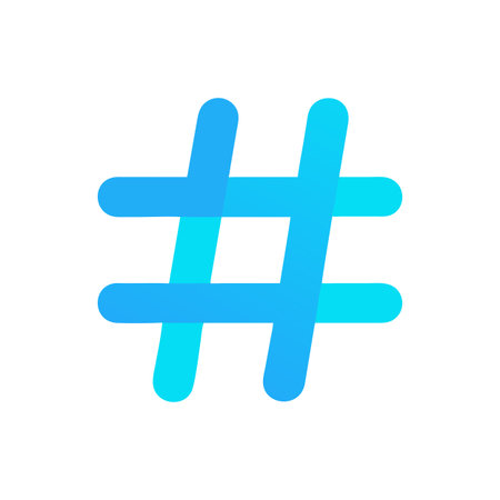Hashtag Icon Vector for User Interface Websites and Mobile Applications
