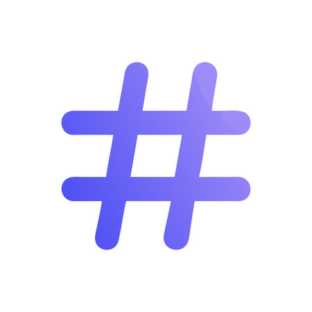 Hashtag Icon Vector for User Interface Websites and Mobile Applications