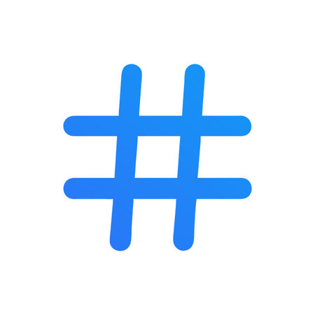 Hashtag Icon Vector for User Interface Websites and Mobile Applications