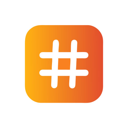 Hashtag Icon Vector for User Interface Websites and Mobile Applications