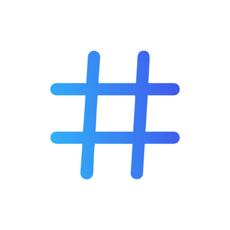 Hashtag Icon Vector for User Interface Websites and Mobile Applications