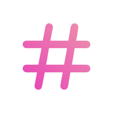 Hashtag Icon Vector for User Interface Websites and Mobile Applications