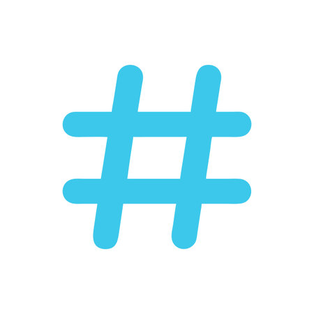 Hashtag Icon Vector for User Interface Websites and Mobile Applications