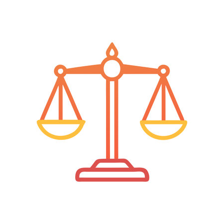 Law Scale Icon Vector for User Interface Websites and Mobile Applicationsのイラスト素材