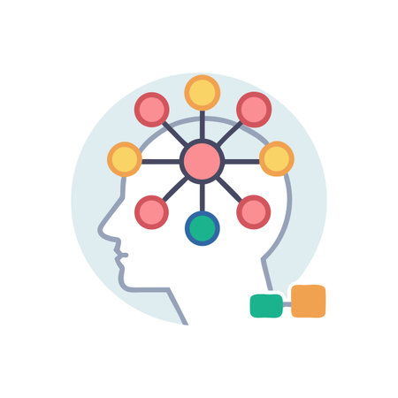 Mind Map Concept: Head with Network of Connected Ideas