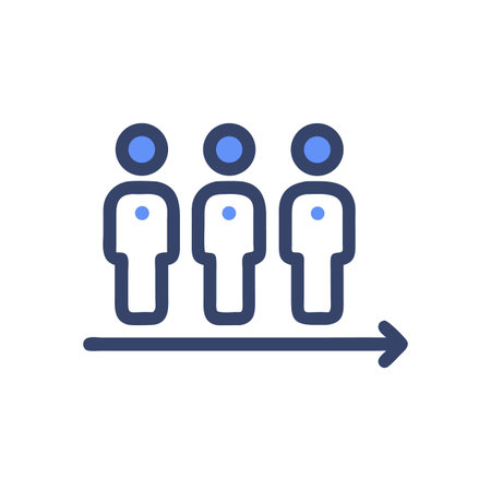 Growth Concept: Three People, Arrow, Progress, and Development Icon