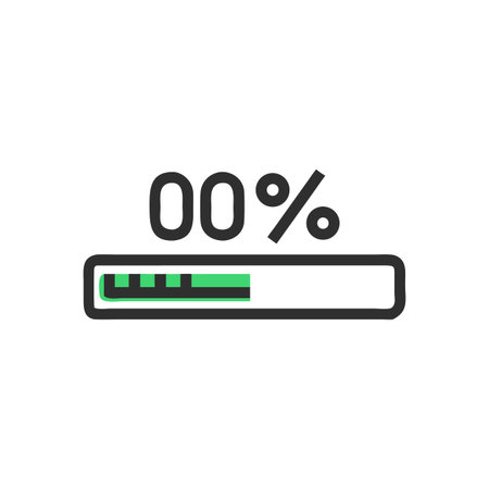 Zero Percent Loading: Initial State of Data Download or Upload Process