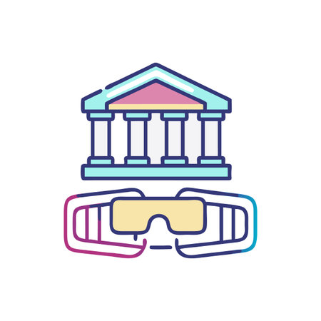Iconic Museum of the Future - A virtual visit through colorful digital interpretation