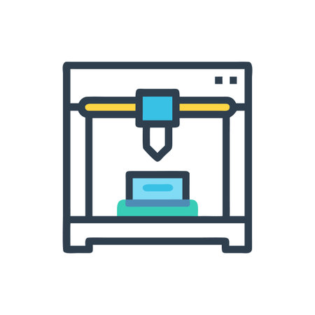 3D Printer Icon: Rapid Prototyping, Additive Manufacturing, and Technological Innovation