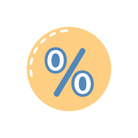 Percentage icon. Flat design style eps 10 vector illustration.のイラスト素材