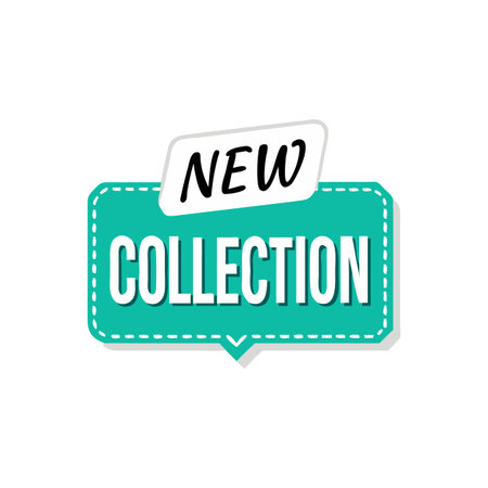 Bold modern banner design announcing a new collection with a dynamic compositionのイラスト素材