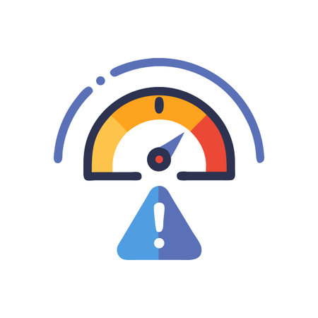 Speedometer icon. Flat color design. Vector illustration on white background.のイラスト素材