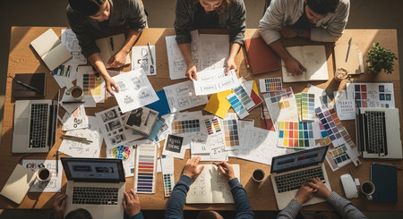 Marketing Strategy Concept with Business Planning, Data Analytics and Growth Development