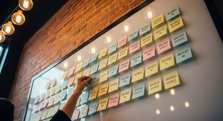 Marketing Strategy Concept with Business Planning, Data Analytics and Growth Development