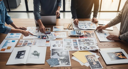 Marketing Strategy Concept with Business Planning, Data Analytics and Growth Development