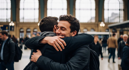 Friends Sharing Happy Moments with Genuine Connection and Social Bonding Concept