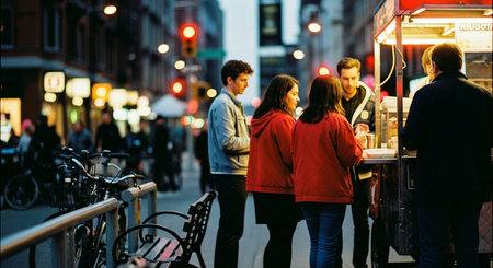 Friends Sharing Happy Moments with Genuine Connection and Social Bonding Concept