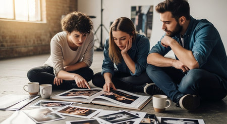 Friends Sharing Happy Moments with Genuine Connection and Social Bonding Concept