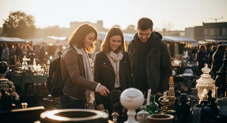 Friends Sharing Happy Moments with Genuine Connection and Social Bonding Concept