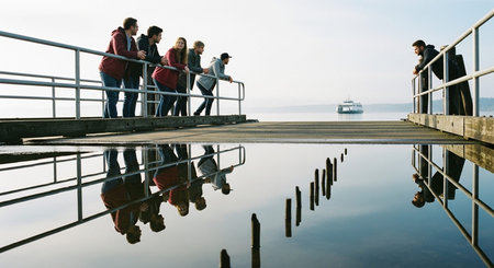 Friends Sharing Happy Moments with Genuine Connection and Social Bonding Concept