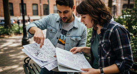 Friends Sharing Happy Moments with Genuine Connection and Social Bonding Concept