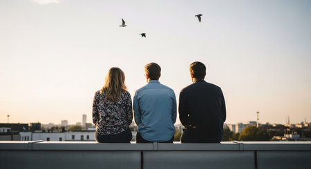 Friends Sharing Happy Moments with Genuine Connection and Social Bonding Concept