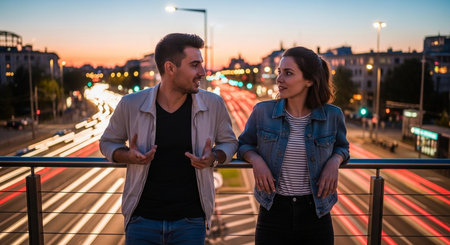 Friends Sharing Happy Moments with Genuine Connection and Social Bonding Concept