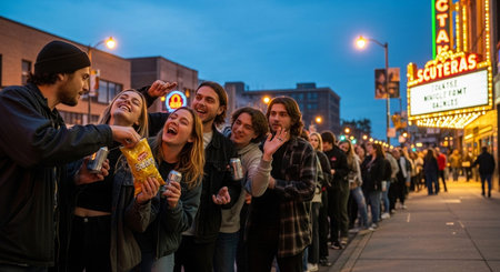 Friends Sharing Happy Moments with Genuine Connection and Social Bonding Concept