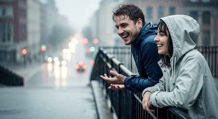 Friends Sharing Happy Moments with Genuine Connection and Social Bonding Concept