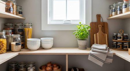 Home Organization Concept with Smart Storage, Decluttering and Clean Living Space