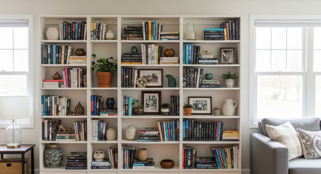 Home Organization Concept with Smart Storage, Decluttering and Clean Living Space