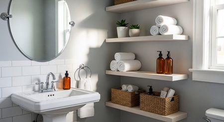 Home Organization Concept with Smart Storage, Decluttering and Clean Living Space