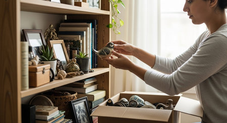Home Organization Concept with Smart Storage, Decluttering and Clean Living Space