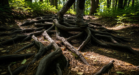 Eco Tourism Concept with Sustainable Travel, Nature Exploration and Environmental Conservation